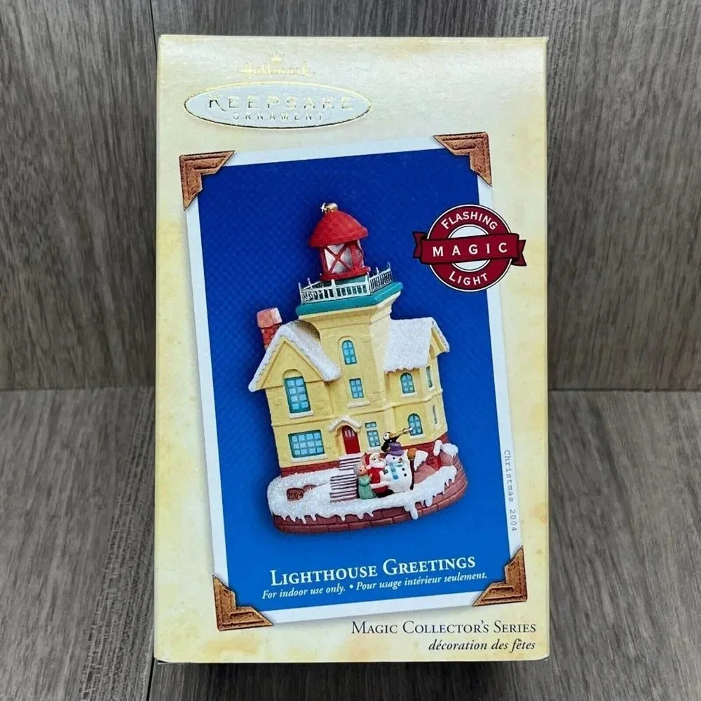 2004 Hallmark Keepsake Lighthouse Greetings Magic Collector's Series Ornament - Picture 6 of 10
